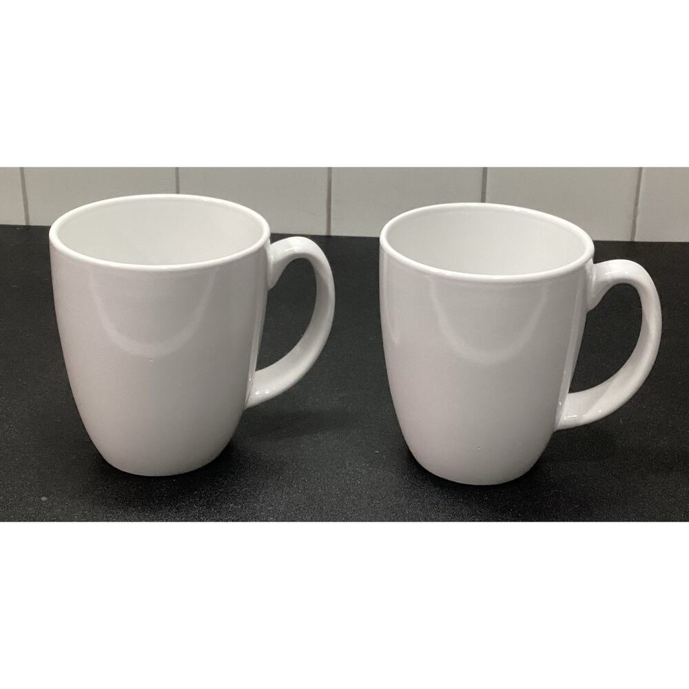 Corelle Coordinates Coffee Cups ~ Set Of 2 White